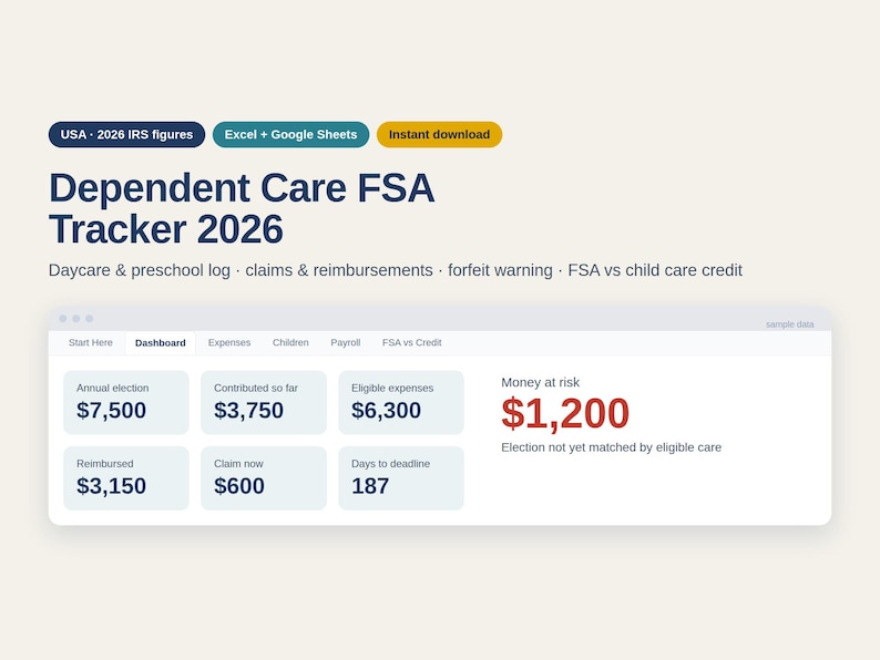Dependent Care FSA Tracker 2026