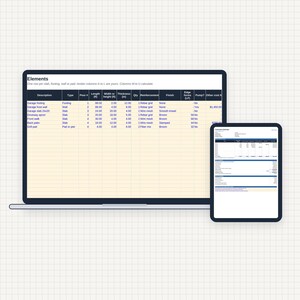 Concrete Estimate Calculator, Excel and Google Sheets: Flatwork, Cubic Yards by Pour, Pump Fees