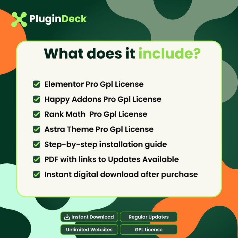 WordPress Plugin Bundle | Elementor Pro, Happy Addons, Rank Math And Astra Pro | Unlimited website image 2