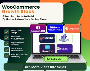 WooCommerce Plugin Bundle | Elementor Pro, ShopLentor, Rank Math, WP Rocket, FluentCRM & More | GPL