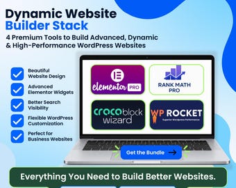WordPress Plugin Bundle | Elementor Pro, Crocoblock JetPlugins, Rank Math Pro & WP Rocket | GPL
