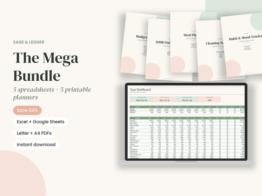 Monthly Budget Spreadsheet Google Sheets, Budget Planner Excel Template ...