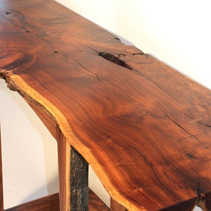 Modern Entry / sofa table live edge image 3