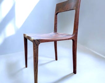 Dining Chair Walnut Handmade: Mid-Century Modern Design