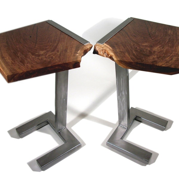 Live edge Modern contemporary end tables