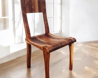 Farmhouse Dining Chairs, Handmade, Solid Walnut (Set of 4)