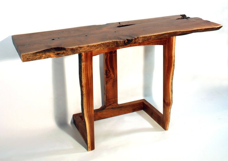 Modern Entry / sofa table live edge image 2