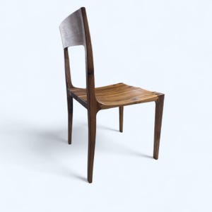 Dining Chairs Set of 6, Mid Century Modern Dining Chair, Walnut Dining Chair, Scandinavian Style Chair, Solid Wood Dining Chair