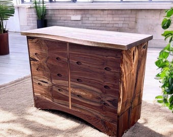 Walnut Dresser: Mid-Century Modern Style