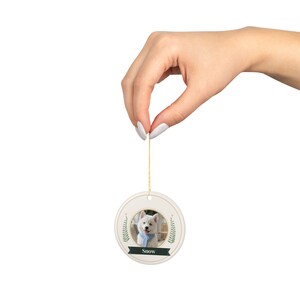 Enfeite Memorial para Animais de Estimação com Foto, Presente Personalizado em Memória de Cães, Enfeite para Perda de Gatos, Presente de Condolências para Animais de Estimação, Lembrança da Ponte do Arco-Íris imagem 5