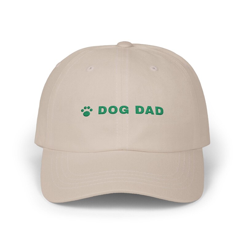 Dog Dad Hat, Embroidered Dog Dad Cap, Dog Lover Gift, Paw Print Baseball Cap, Gift for Dog Owner image 3