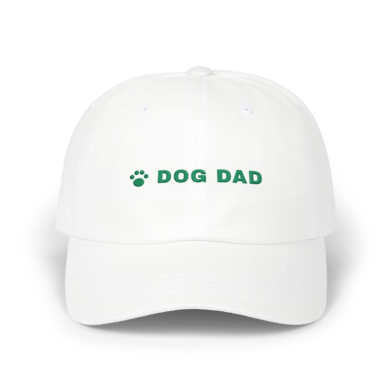 Dog Dad Hat, Embroidered Dog Dad Cap, Dog Lover Gift, Paw Print Baseball Cap, Gift for Dog Owner image 2