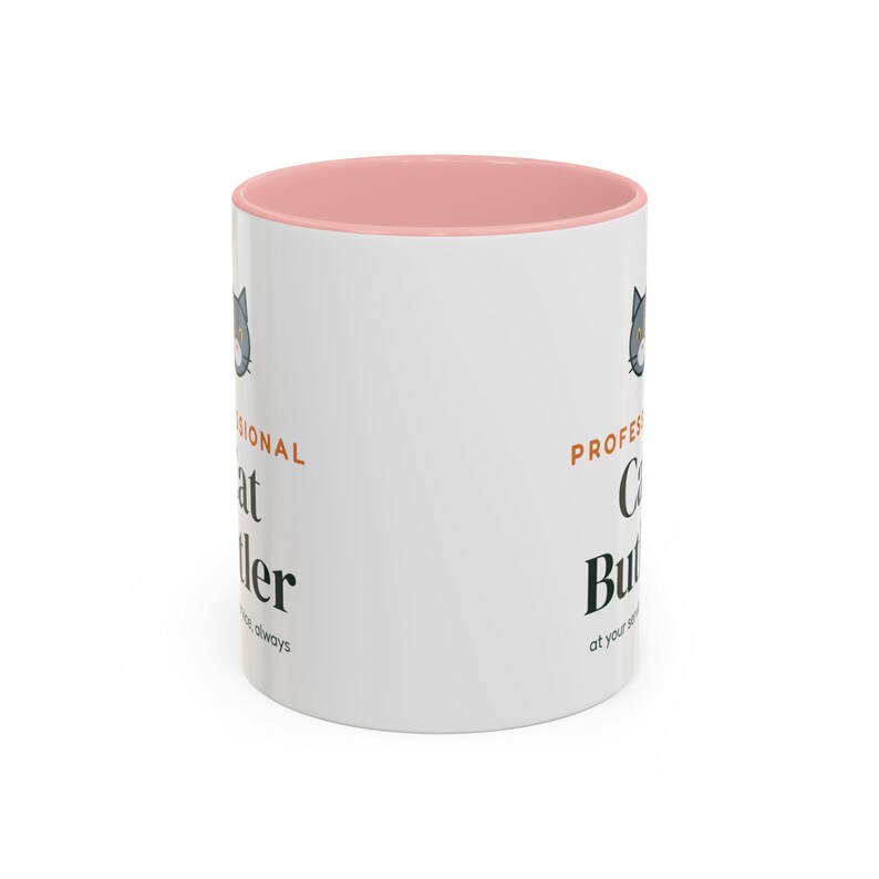 Professional Cat Butler Mug, Funny Cat Lover Coffee Mug, Cat Owner Gift, Cat Mom Cat Dad Cup image 13