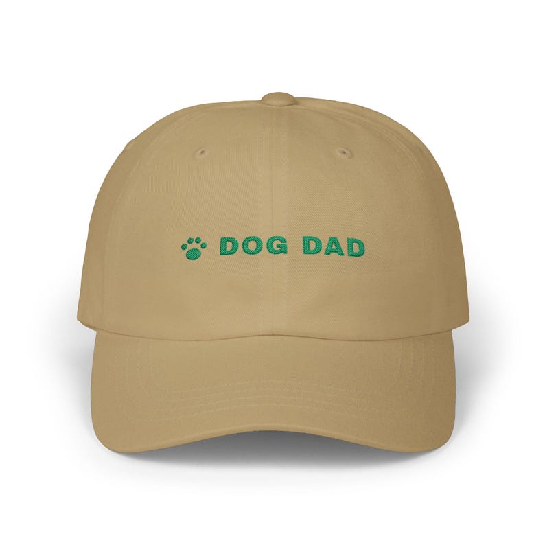 Dog Dad Hat, Embroidered Dog Dad Cap, Dog Lover Gift, Paw Print Baseball Cap, Gift for Dog Owner image 4