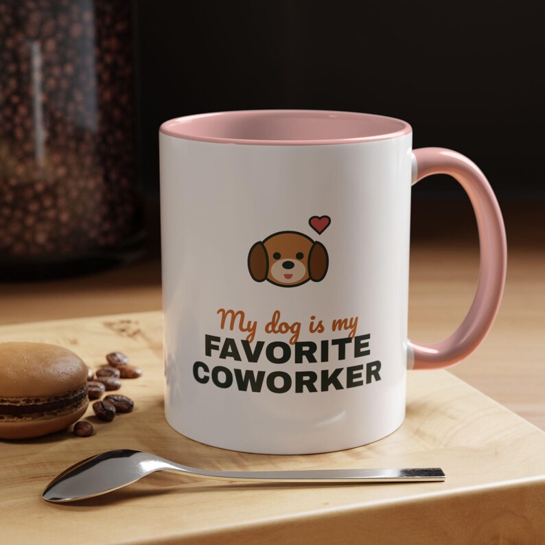 My Dog Is My Favorite Coworker Mug, Work From Home Coffee Mug, Funny Dog Lover Gift, WFH Dog Cup image 17