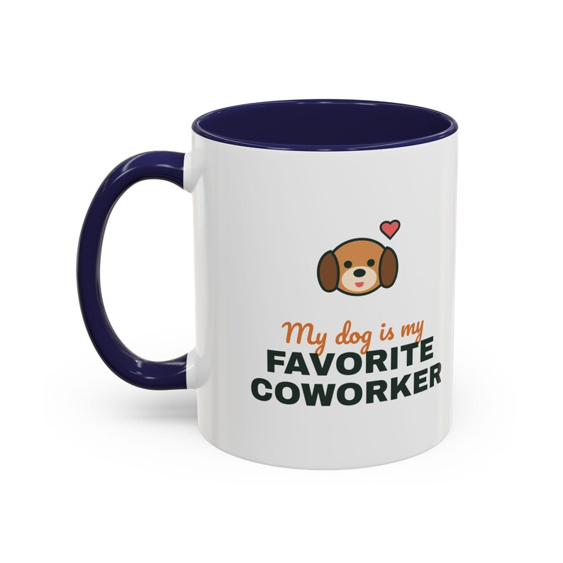 My Dog Is My Favorite Coworker Mug, Work From Home Coffee Mug, Funny Dog Lover Gift, WFH Dog Cup image 9