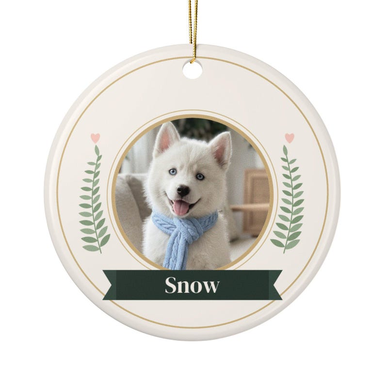 Enfeite Memorial para Animais de Estimação com Foto, Presente Personalizado em Memória de Cães, Enfeite para Perda de Gatos, Presente de Condolências para Animais de Estimação, Lembrança da Ponte do Arco-Íris imagem 3