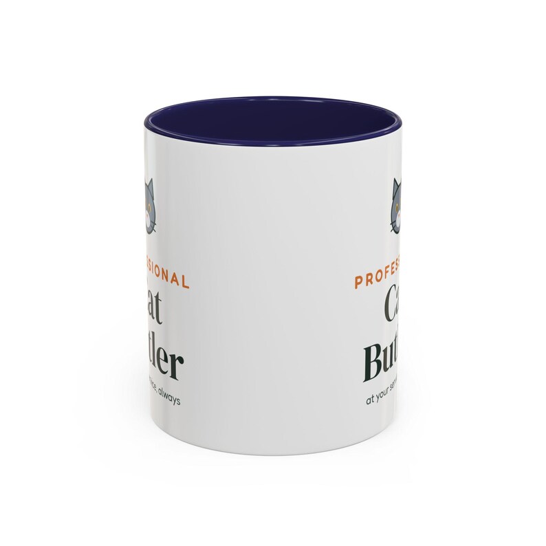 Professional Cat Butler Mug, Funny Cat Lover Coffee Mug, Cat Owner Gift, Cat Mom Cat Dad Cup image 7