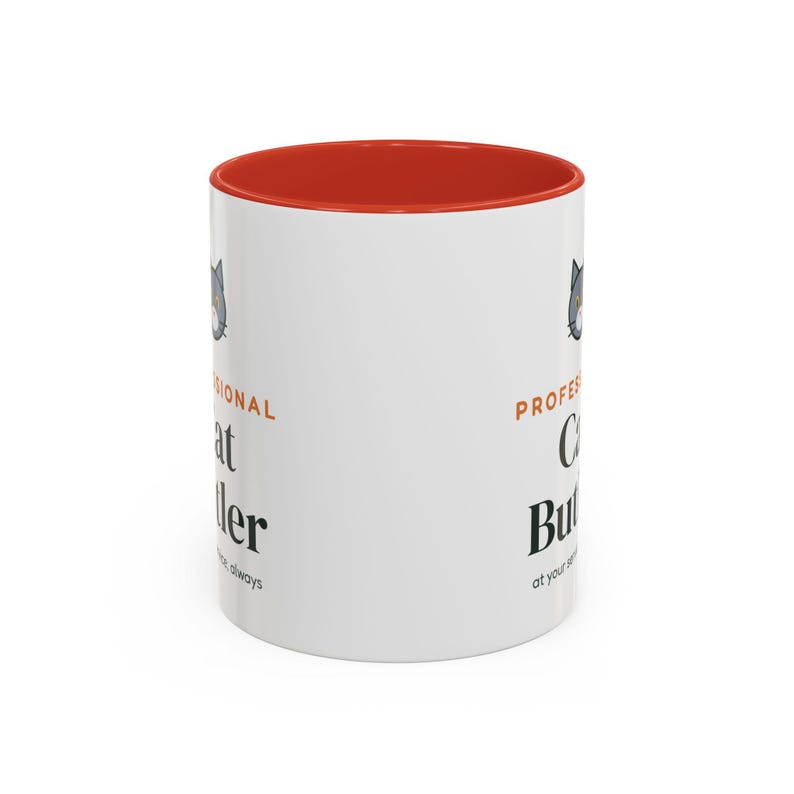 Professional Cat Butler Mug, Funny Cat Lover Coffee Mug, Cat Owner Gift, Cat Mom Cat Dad Cup image 19