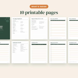 Pet Planner Bundle Printable, Pet Care Planner, New Puppy Kit, Pet Health Record, Pet Sitter Sheet, Pet Expense Tracker Spreadsheet image 3