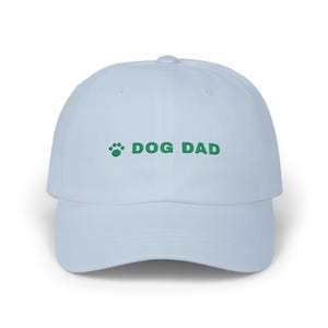 Dog Dad Hat, Embroidered Dog Dad Cap, Dog Lover Gift, Paw Print Baseball Cap, Gift for Dog Owner image 1