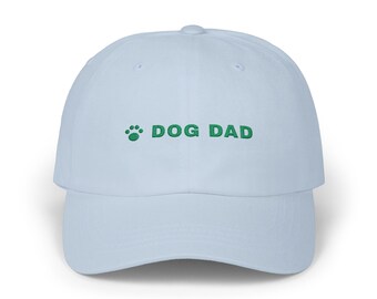 Dog Dad Hat, Embroidered Dog Dad Cap, Dog Lover Gift, Paw Print Baseball Cap, Gift for Dog Owner