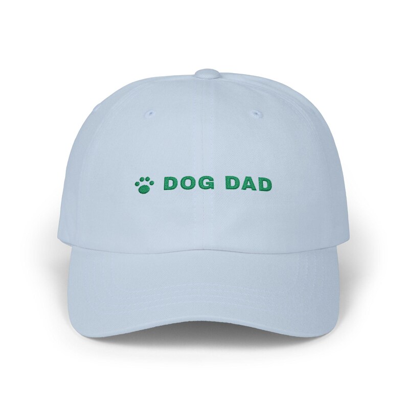 Dog Dad Hat, Embroidered Dog Dad Cap, Dog Lover Gift, Paw Print Baseball Cap, Gift for Dog Owner image 1