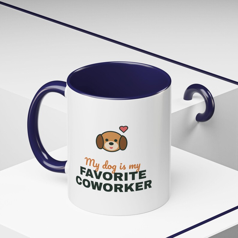 My Dog Is My Favorite Coworker Mug, Work From Home Coffee Mug, Funny Dog Lover Gift, WFH Dog Cup image 12