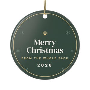 Personalisierter Weihnachtsbaumschmuck mit Haustierfoto, Hunde-Weihnachtsbaumschmuck mit Namen, Katzen-Weihnachtsbaumschmuck mit Foto, Haustier-Weihnachtsbaumschmuck 2026, Weihnachtsgeschenk für Hundebesitzerinnen Bild 4