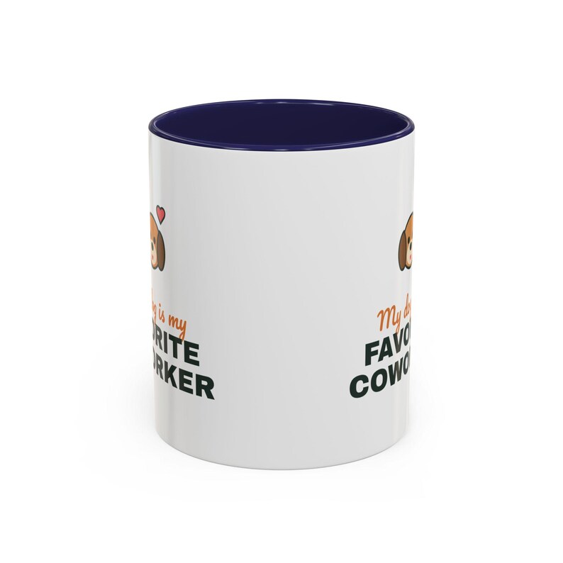 My Dog Is My Favorite Coworker Mug, Work From Home Coffee Mug, Funny Dog Lover Gift, WFH Dog Cup image 7
