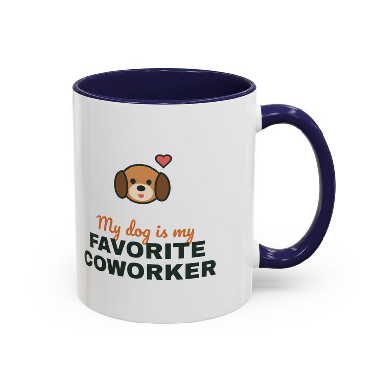 My Dog Is My Favorite Coworker Mug, Work From Home Coffee Mug, Funny Dog Lover Gift, WFH Dog Cup image 8