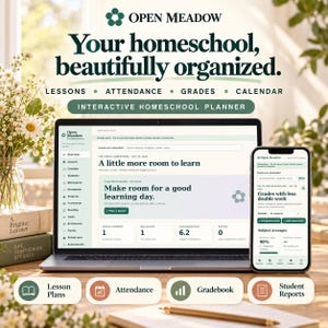 Digital Homeschool Planner App | Lesson Plans, Attendance, Gradebook, Family Calendar, Curriculum & Student Reports