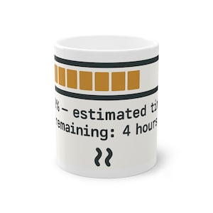 Compiling... Coffee Mug for Solo Game Devs - Progress Bar Ceramic Mug
