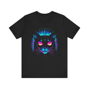 A Camiseta The Infinite Loop Cat - Retro Synthwave Physics para Desenvolvedores Indie - Refatoração, Depuração e Café Infinitos