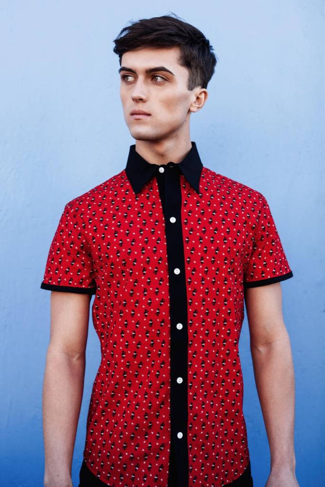 Men's Bowling Shirt Preppy Tailored Made to Order Etsy