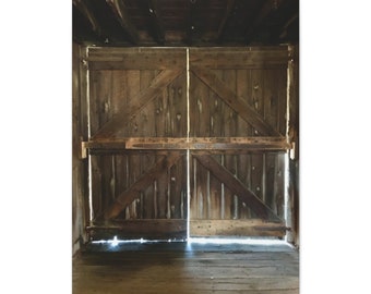 Big Old Barn Doors - Photograph on Canvas