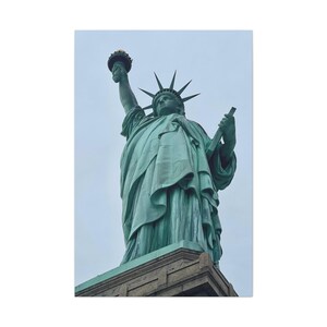 Statue of Liberty American Sculpture Art - Photograph on Canvas