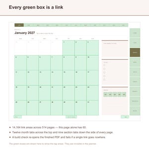2027 Digital Planner for GoodNotes, Hyperlinked All-in-One iPad Planner 2027, Daily Weekly Monthly, Notability, 514 Pages, Minimalist image 6