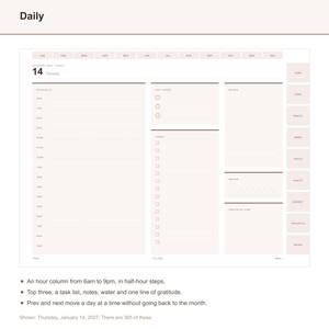 2027 Digital Planner for GoodNotes, Hyperlinked All-in-One iPad Planner 2027, Daily Weekly Monthly, Notability, 514 Pages, Minimalist image 4