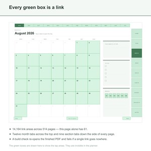 Academic Digital Planner 2026-2027 for GoodNotes, Hyperlinked Student Planner, iPad Notability Planner, Daily Weekly Monthly, 514 Pages image 6