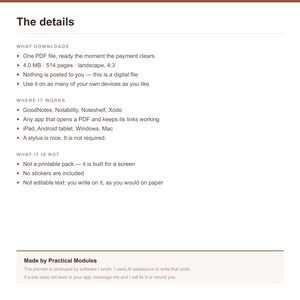 2027 Digital Planner for GoodNotes, Hyperlinked All-in-One iPad Planner 2027, Daily Weekly Monthly, Notability, 514 Pages, Minimalist image 8