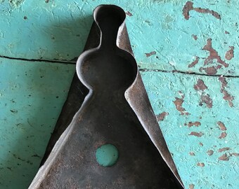 Antique Primitive Woman Folk Art Early Cookie Cutter Old Collectible Handmade Tin Metal OOAK Collectible Country Decor Display Prop
