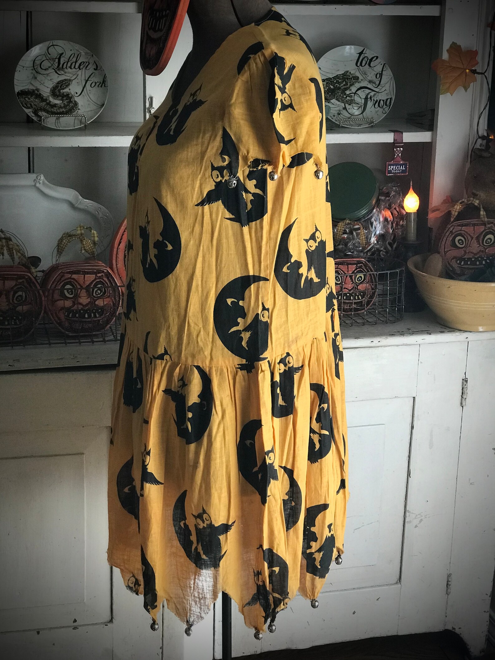 Antique Halloween Costume Old Vintage Mustard Yellow Dress Etsy