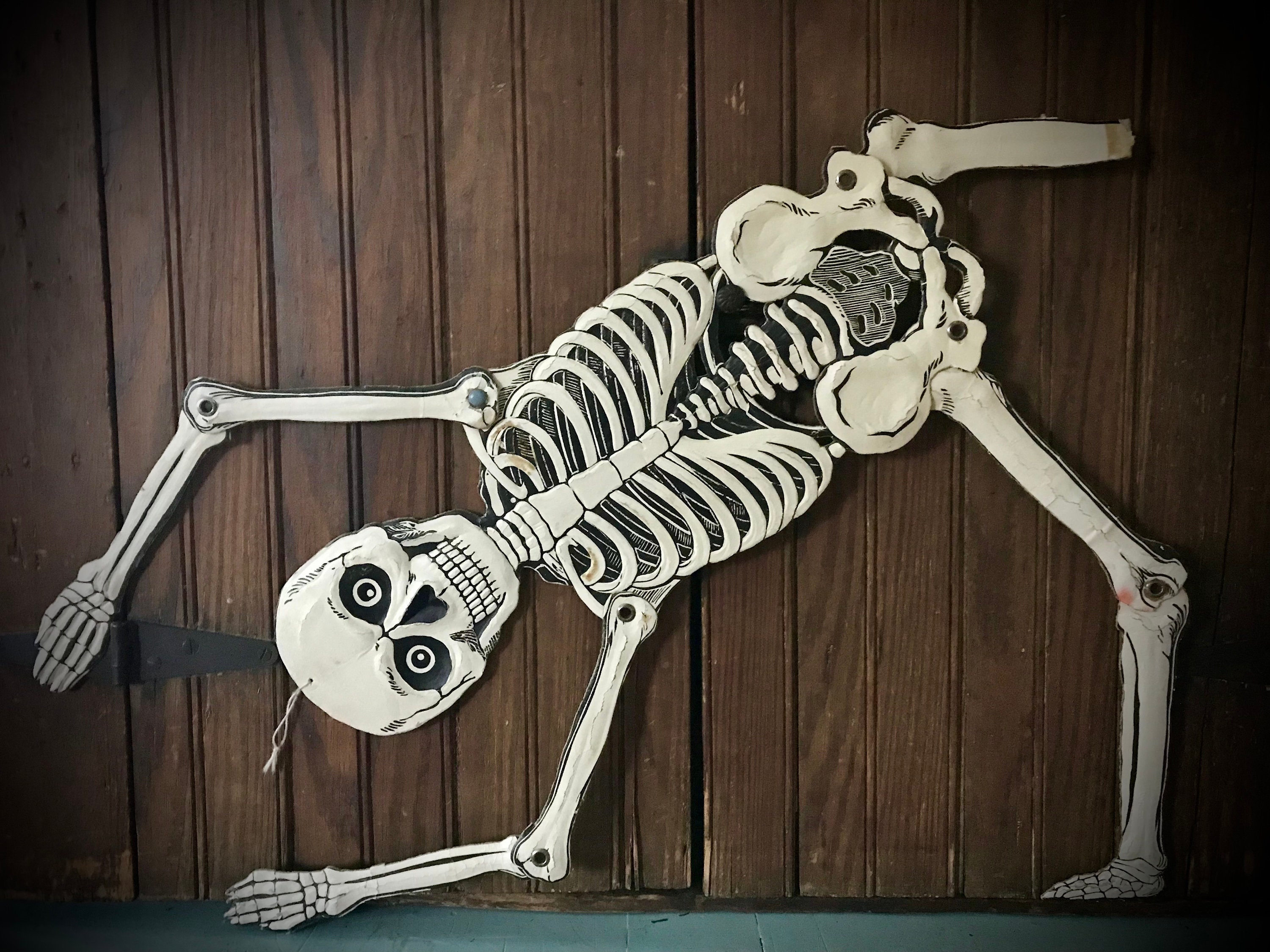Antique Halloween German PRE WAR Die Cut Articulated Cardboard