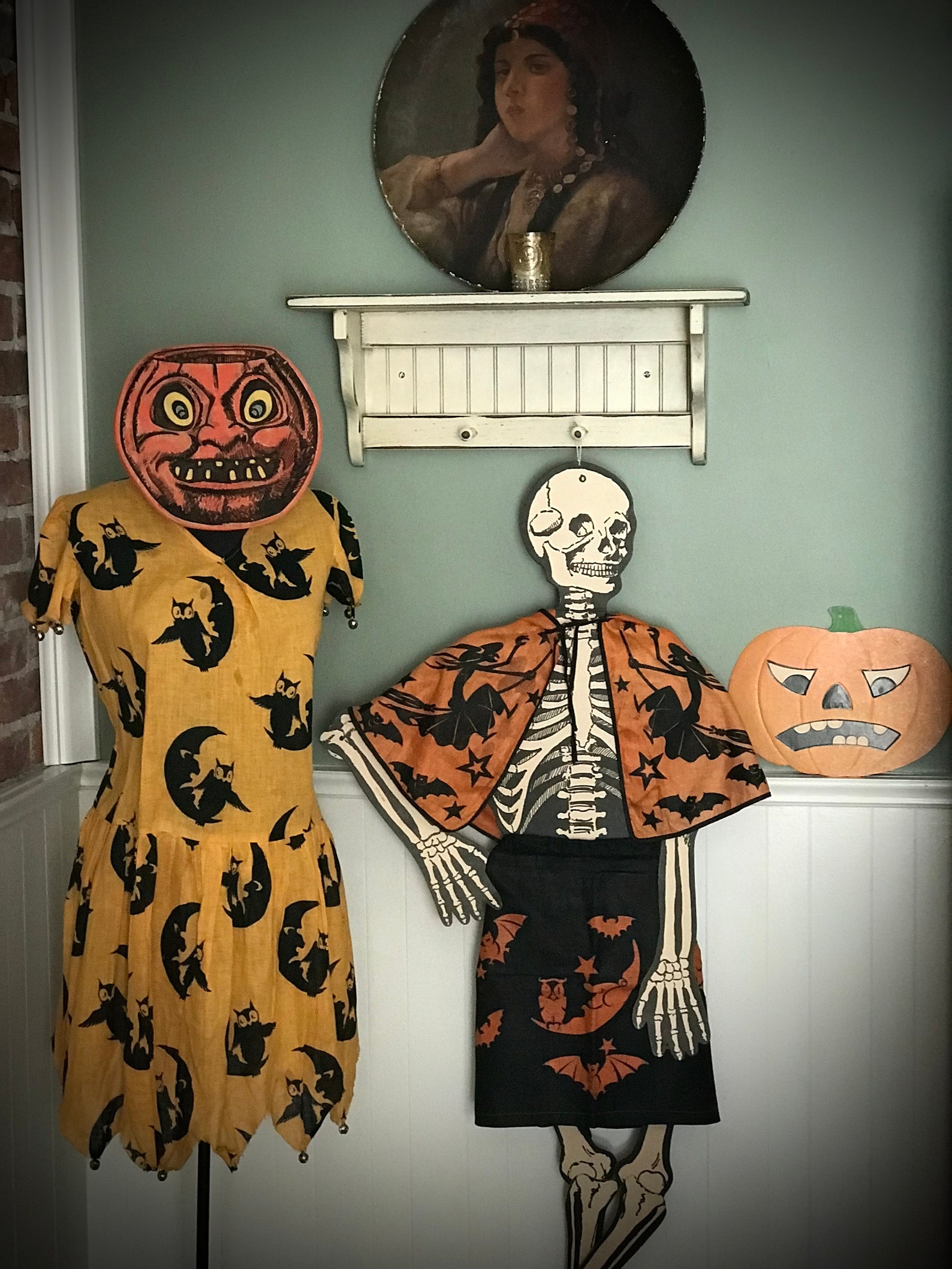 Antique Halloween Costume Old Vintage Mustard Yellow Dress Etsy