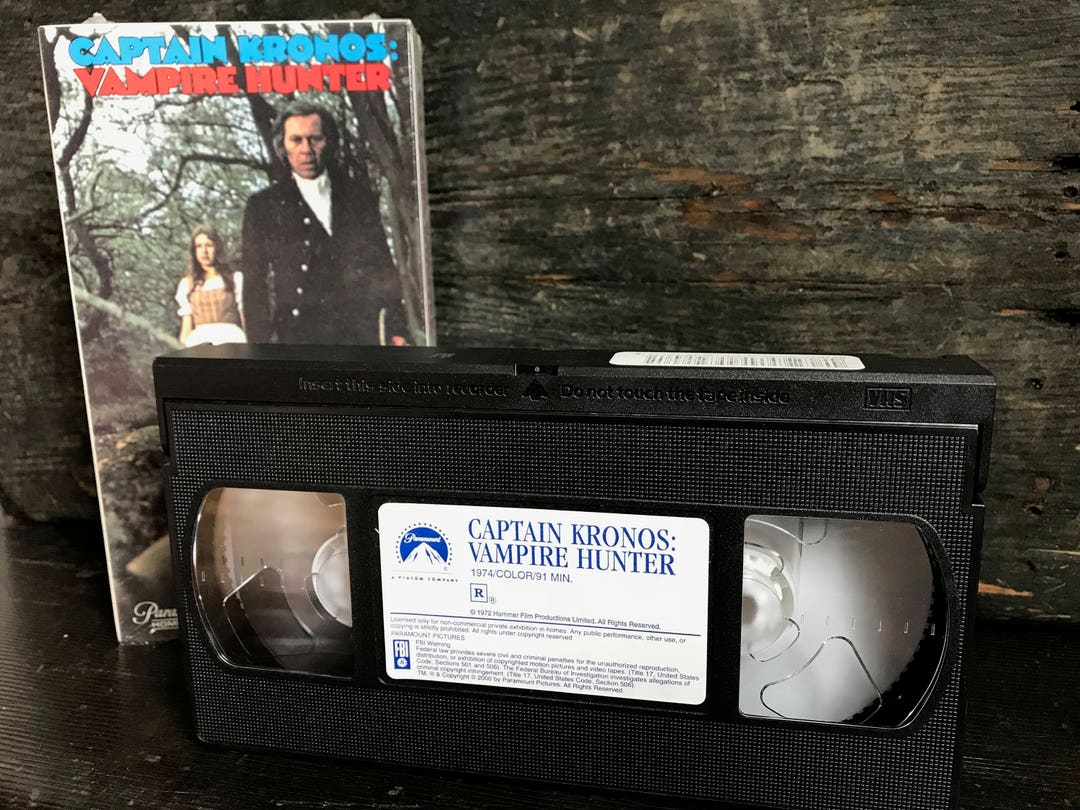 Vintage Halloween VHS Captain Kronos Vampire Hunter HAMMER Films