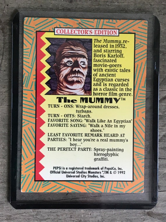 Vintage 1992 Universal Studios Monster Collectors Edition Pepsi