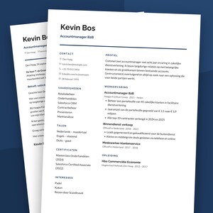 Modern CV Template Word, Google Docs, Pages | Two-Column CV | Cover Letter + References | Professional CV