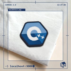 C++ Embroidered Shirt – Retro Pixel Art C++ Programming Tee, Software Engineer Gift, Tech Geek Present for Dad