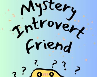 Introvert, Stuffed Plush, Plushie, Shy Friend, Funny Gift, Anxious Pal, Bookworm, Loner, Stuffed Toy